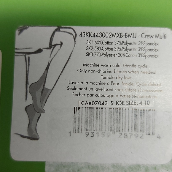 NIB Kate Spade Crew Socks 3 Pairs Winter  / Christmas - Picture 5 of 5